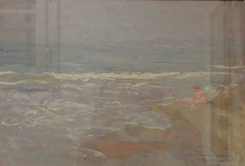 Spiaggia a Marina di Massa - Museo Giorgio Kienerk, Fauglia, Pisa